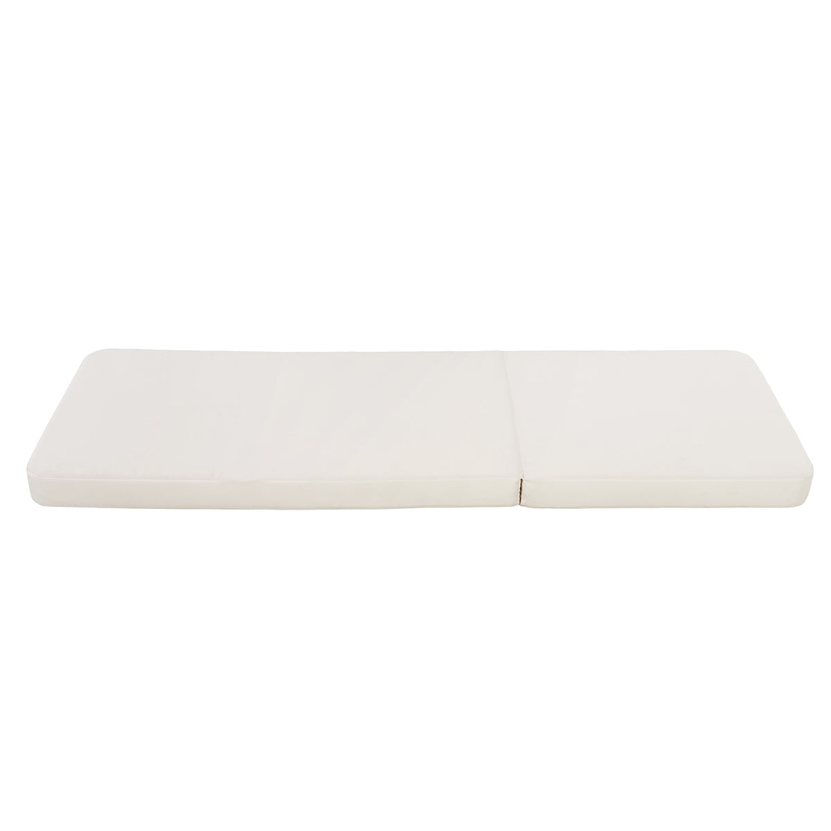 Luminara Cream Replacement Chaise Lounge Cushion, Water-Resistant Fabric, 4-Inch Thick Foam, Rounded Arc Corner Design,Outdoor Patio Recliner Pad (Cushion Only)