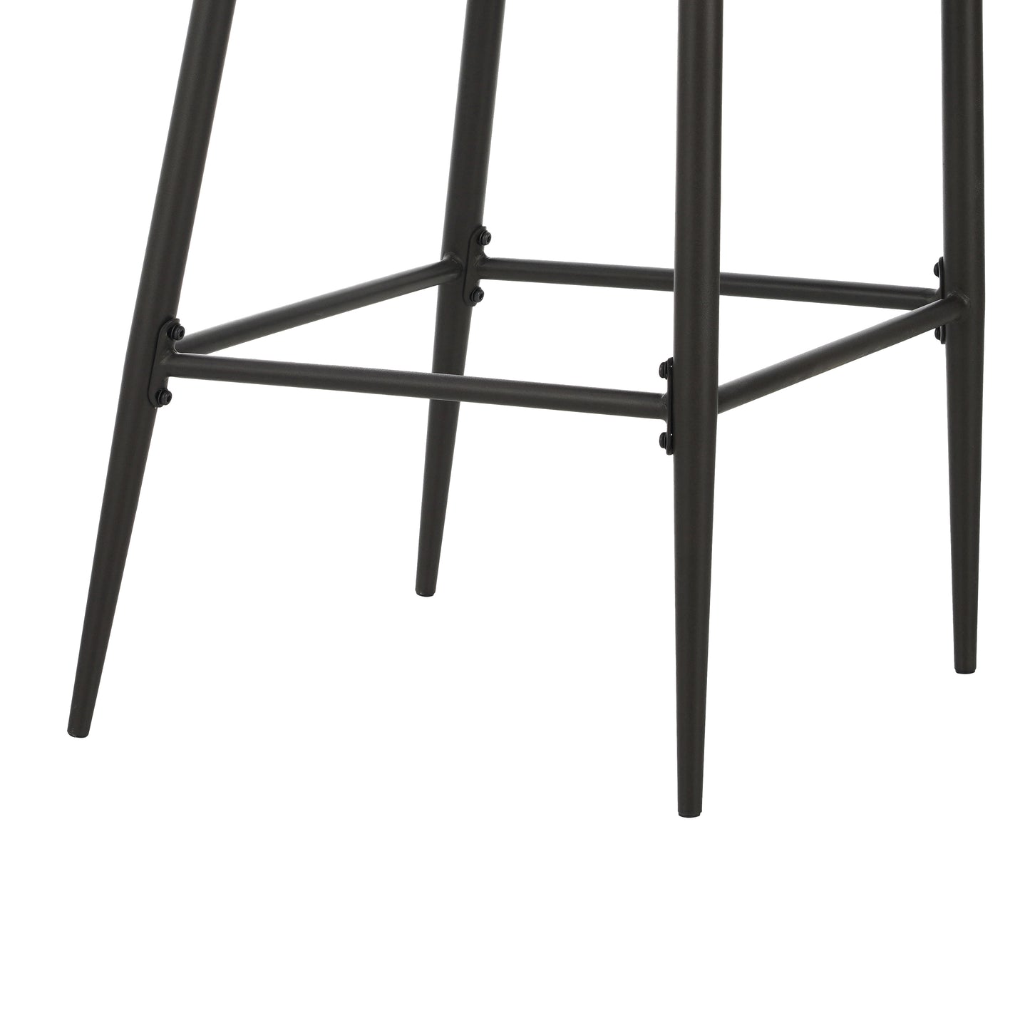 Scriborium Metal and Leathaire Barstool,Set of 2