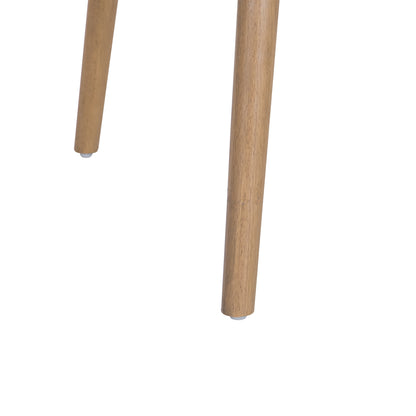 Evander Mid-Century Modern Faux Wood Dining Table with Tapered Splayed Legs for a Timeless Communal Focus