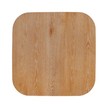 Evander Mid-Century Modern Faux Wood Dining Table with Tapered Splayed Legs for a Timeless Communal Focus