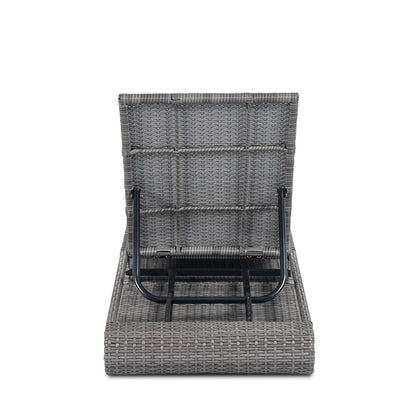 Sancty Outdoor PE Rattan Chaise Lounge
