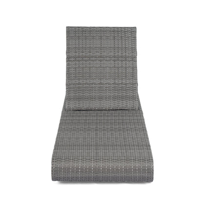 Sancty Outdoor PE Rattan Chaise Lounge