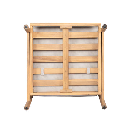 Doriannis Patio Acacia Wood Club Chair with Water-resistant Cushion