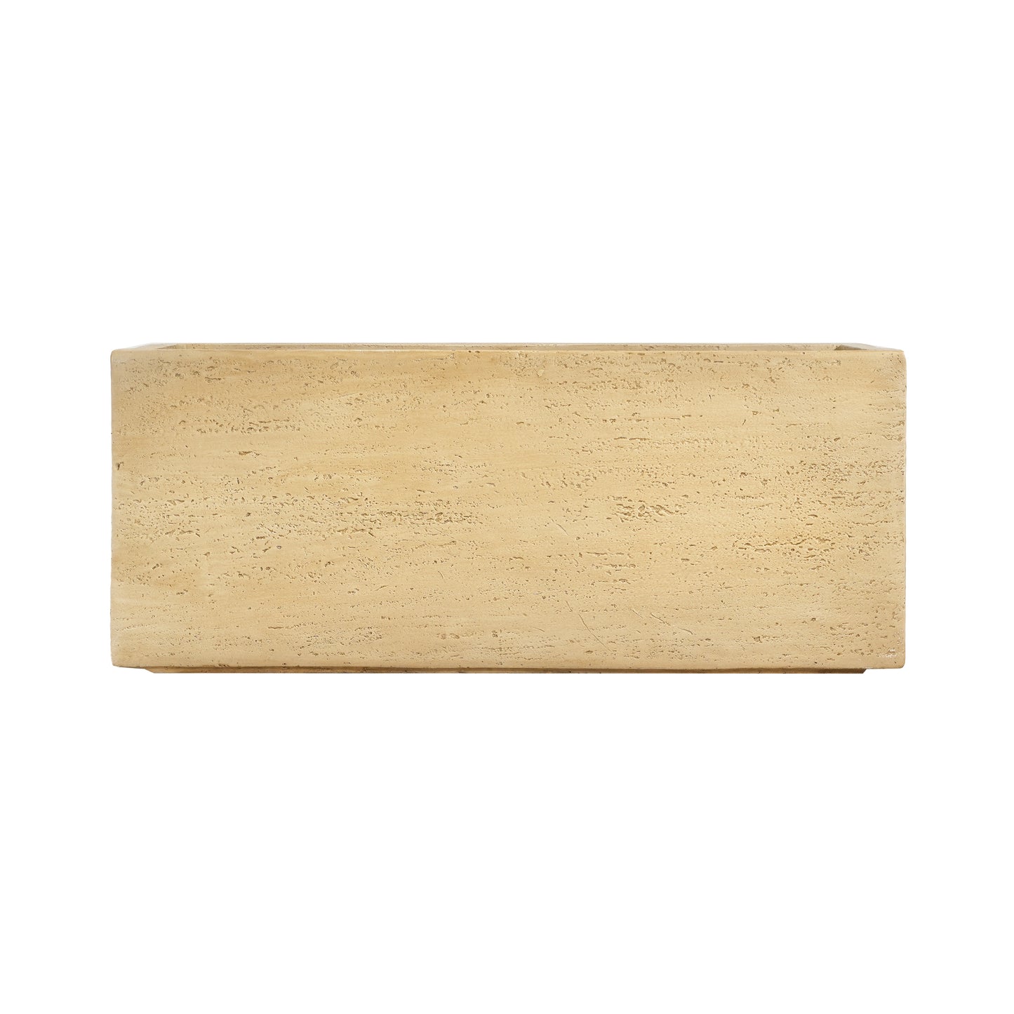 Octavian MGO Handmade Rectangle Planter Box, Antique Brown