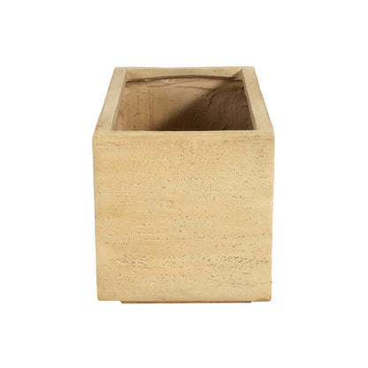 Octavian MGO Handmade Rectangle Planter Box, Antique Brown