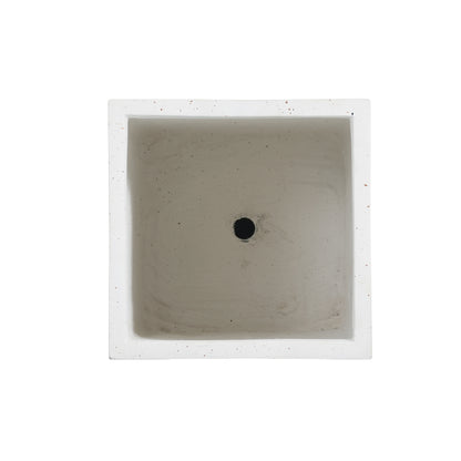 Nereus MGO Handmade Rectangle Planter Box, 20''H, White