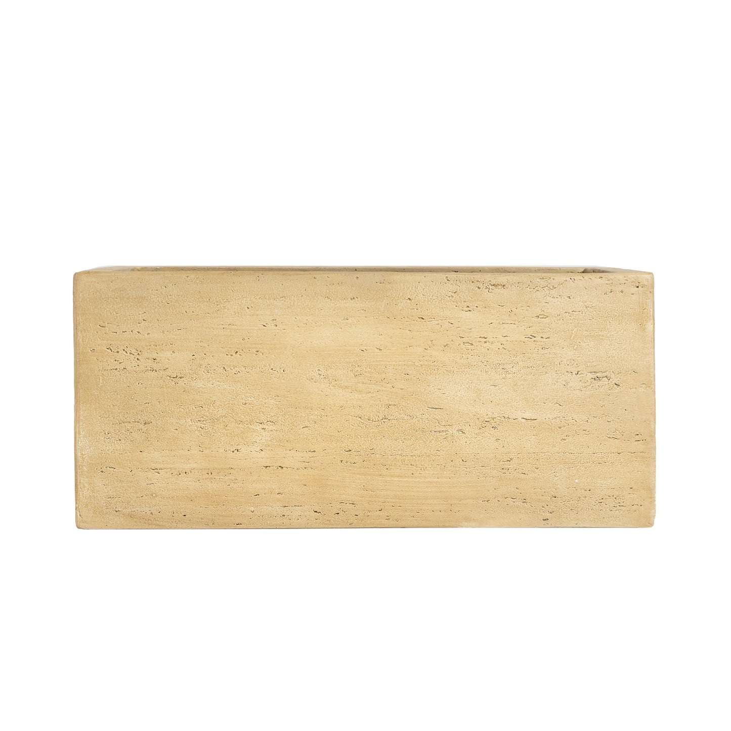 Octavian MGO Handmade Rectangle Planter Box, Antique Brown