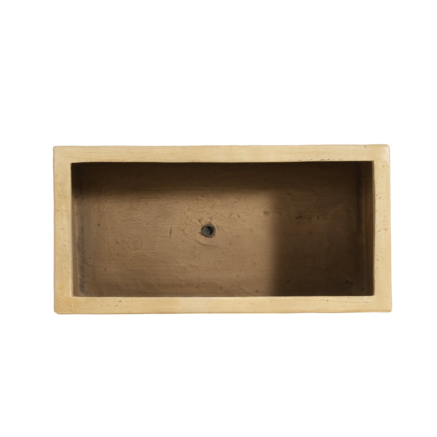 Octavian MGO Handmade Rectangle Planter Box, Antique Brown