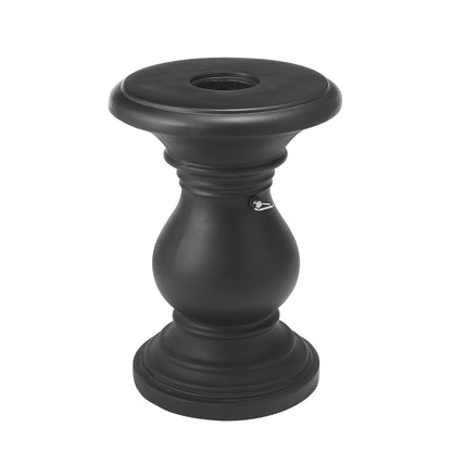 Araminta MGO Umbrella Side Table, Black, Adjustable Base Fits 1.1-1.9" Poles, No-Assembly Sand-Filled Stand