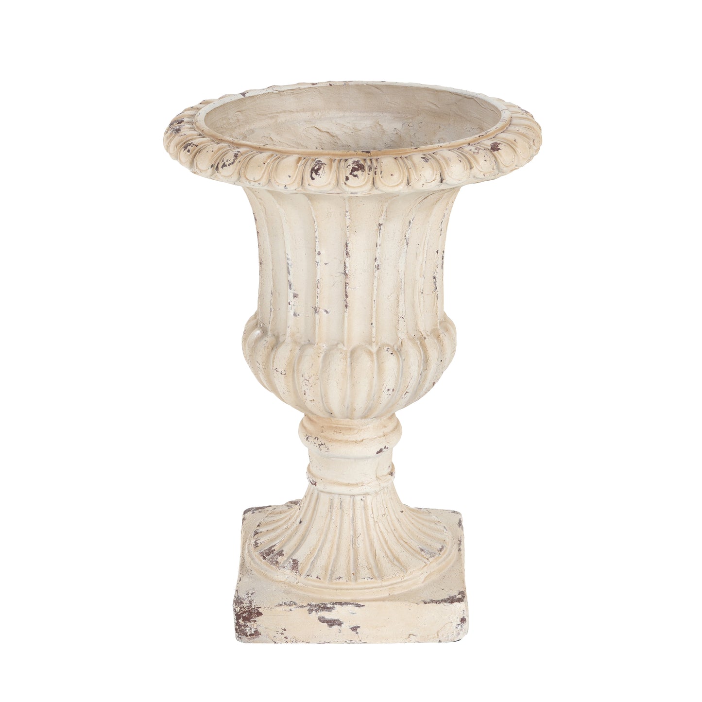 Thorven Outdoor MGO Garden Urn, Antique White