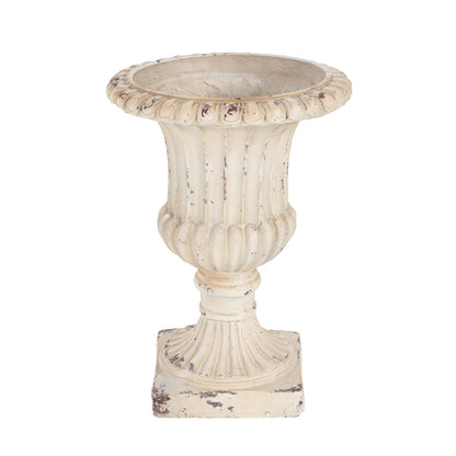 Thorven Outdoor MGO Garden Urn, Antique White