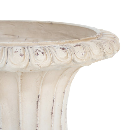 Thorven Outdoor MGO Garden Urn, Antique White