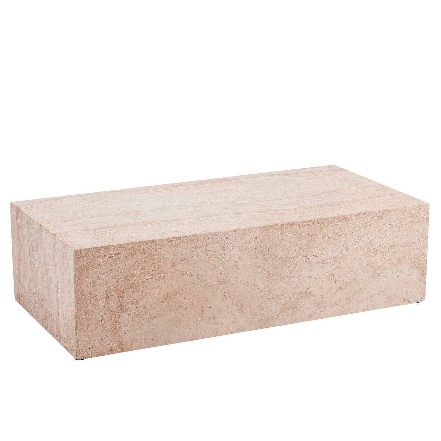 Amethey Rectangular MGO Coffee Table – Durable Weather-Resistant Composite Design for Versatile Indoor and Outdoor Modern Minimalist Living Spaces