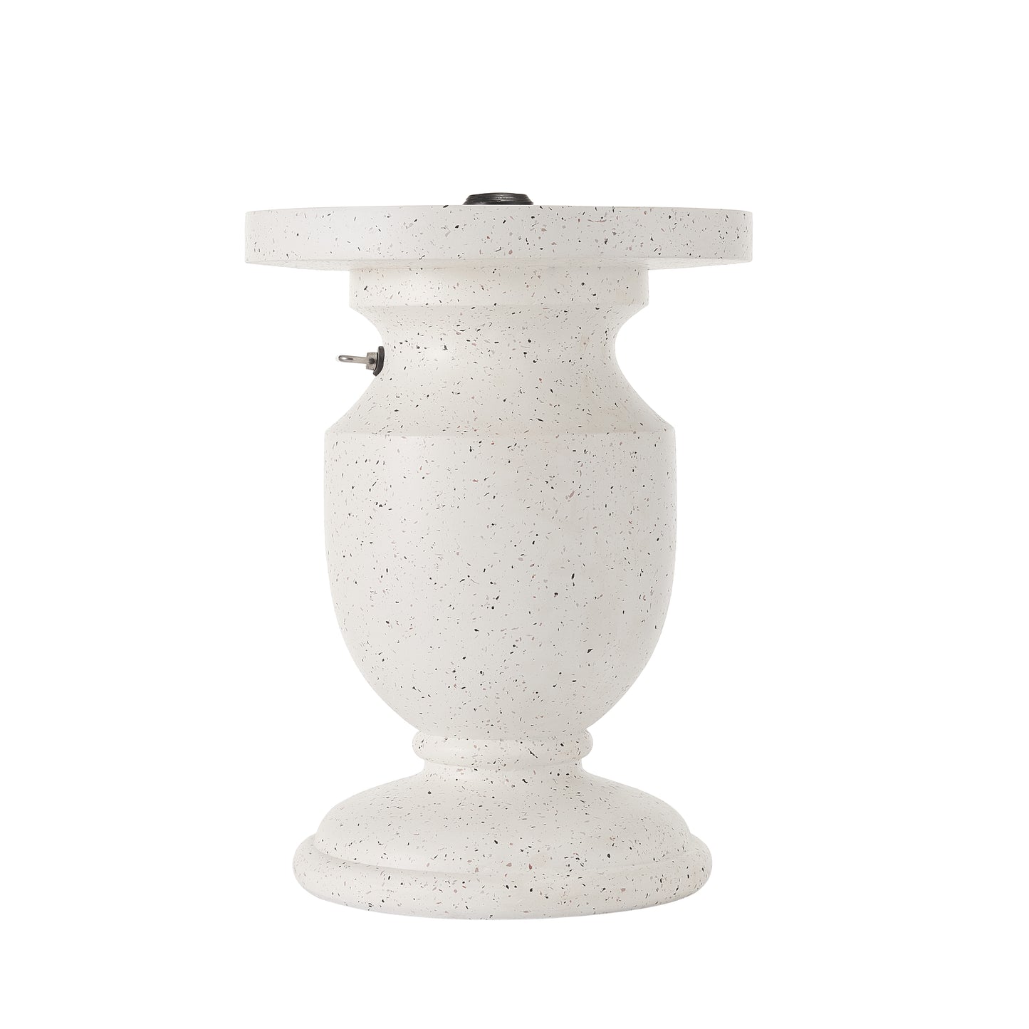 Stellan 24.25" Sand-Filled Umbrella Base - White Speckled MGO Stand with Adjustable Knob