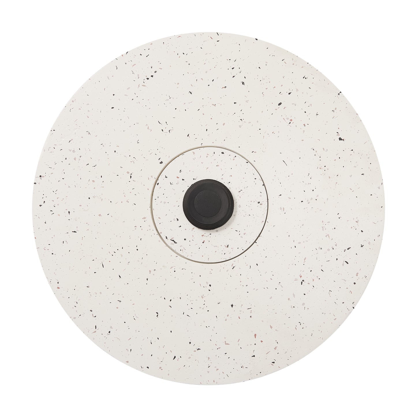 Stellan 24.25" Sand-Filled Umbrella Base - White Speckled MGO Stand with Adjustable Knob