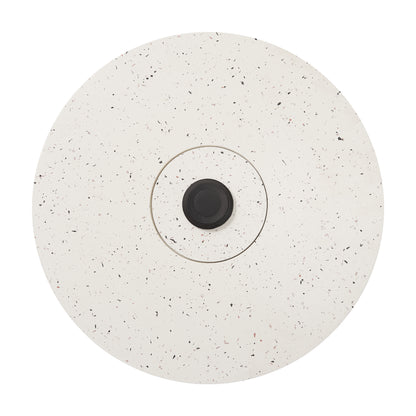 Stellan 24.25" Sand-Filled Umbrella Base - White Speckled MGO Stand with Adjustable Knob