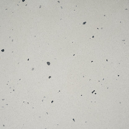 Ottilie Oval 67.5" Mondern Outdoor Concrete Dining Table,Terrazzo White