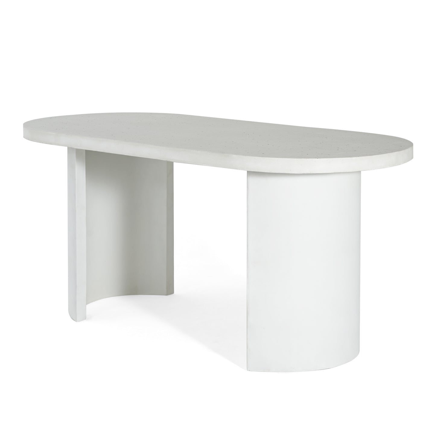 Clementine Terrazzo Dining Set — 3-Piece Outdoor Table with 2 Bench