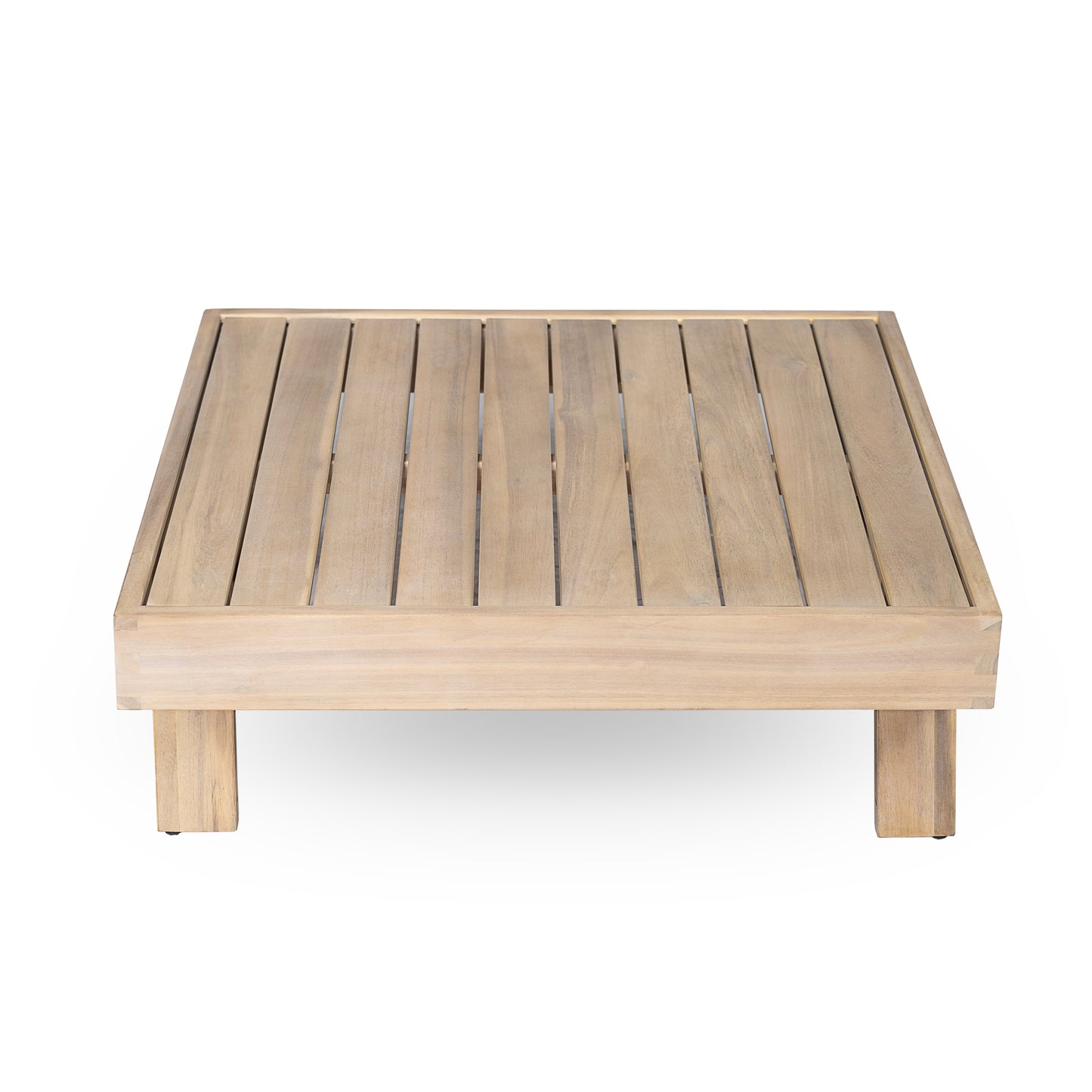 Topia Acacia wood Chat Set 5 pieces,include 3 Seater Sofa,Left and Right 2 seater sofa set,Corner Chair and Coffee Table