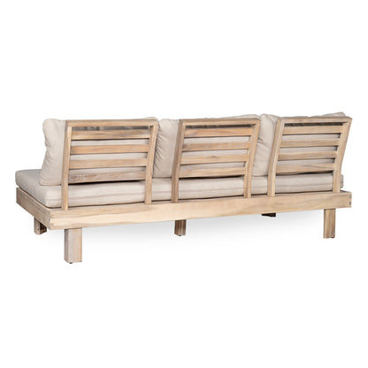 Topia Acacia wood Chat Set 5 pieces,include 3 Seater Sofa,Left and Right 2 seater sofa set,Corner Chair and Coffee Table