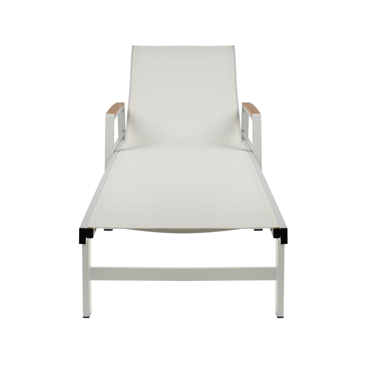 Joy Outdoor Aluminum Chaise Lounge with Mesh Seating (Set of 4)