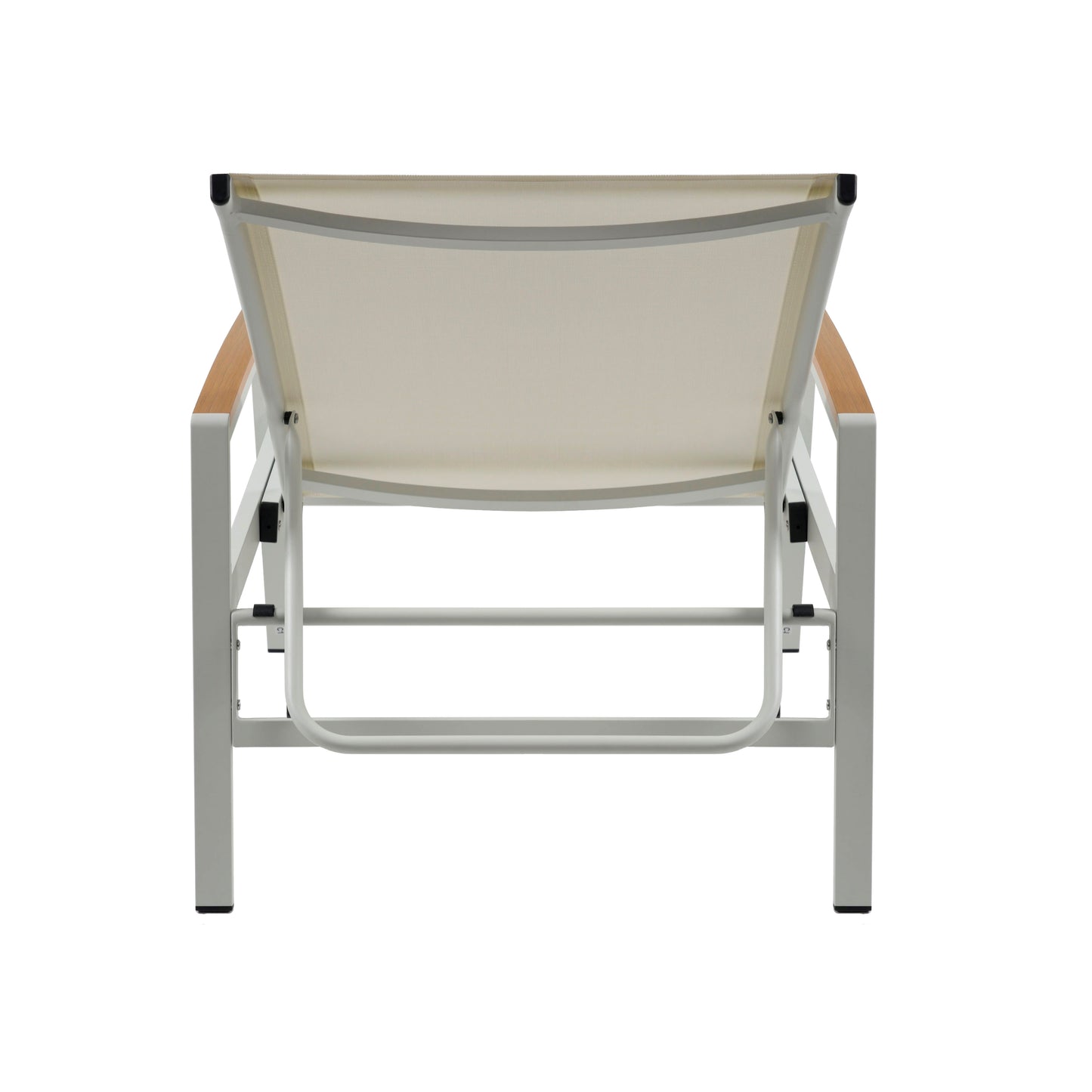 Joy Outdoor Aluminum Chaise Lounge with Mesh Seating (Set of 4)