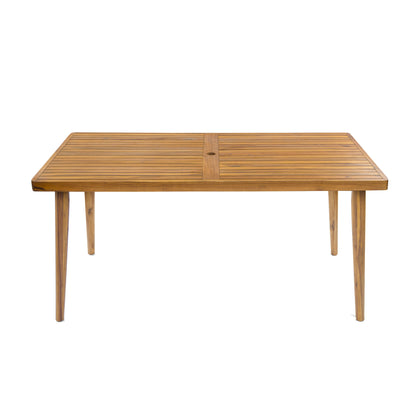 Janiyah Outdoor 6-Person Dining Set Includes 1 Table and 6 Chairs