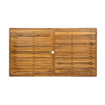 Janiyah Outdoor 6-Person Dining Set Includes 1 Table and 6 Chairs