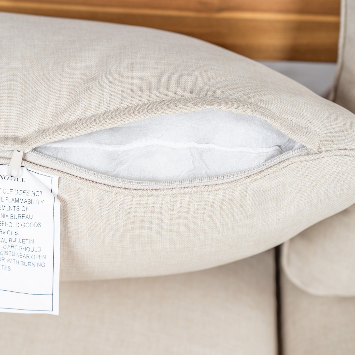 Terassi Outdoor Acacia Wood Loveseat,Beige