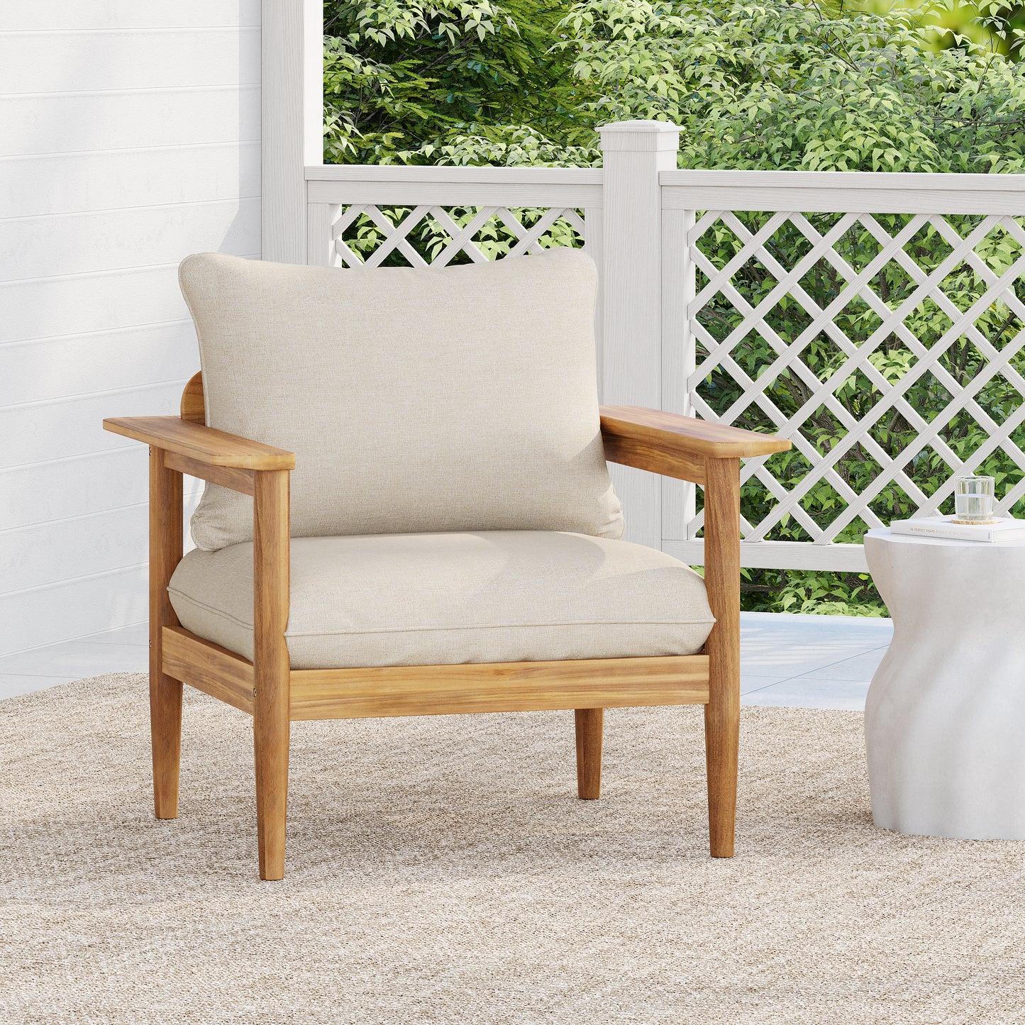 Terassi Outdoor Acacia Wood Lounge Chair
