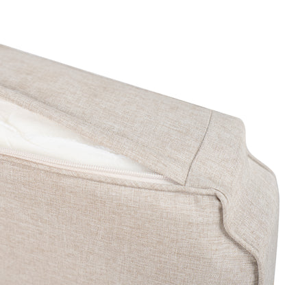 Xylorion Acacia Wood Low back Club Armchair With Seat Cushion