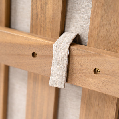 Xylorion Acacia Wood Low back Club Armchair With Seat Cushion