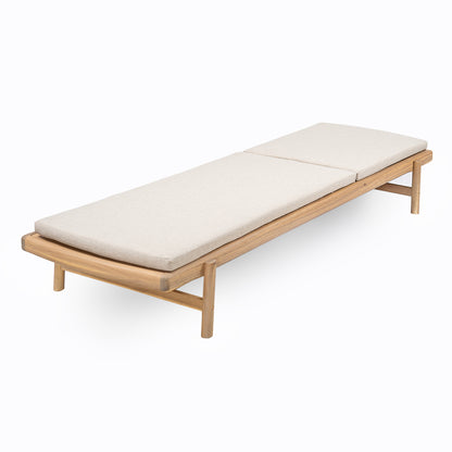 Mallorcar Acacia Wood Chaise Lounge With Cushion