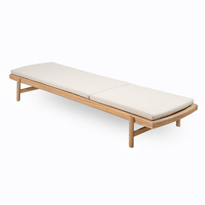 Mallorcar Acacia Wood Chaise Lounge With Cushion