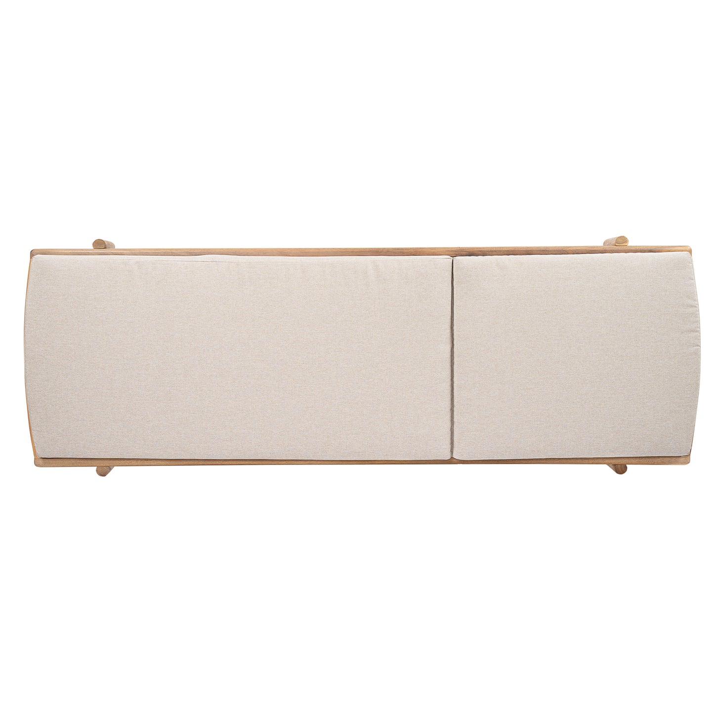 Mallorcar Acacia Wood Chaise Lounge With Cushion