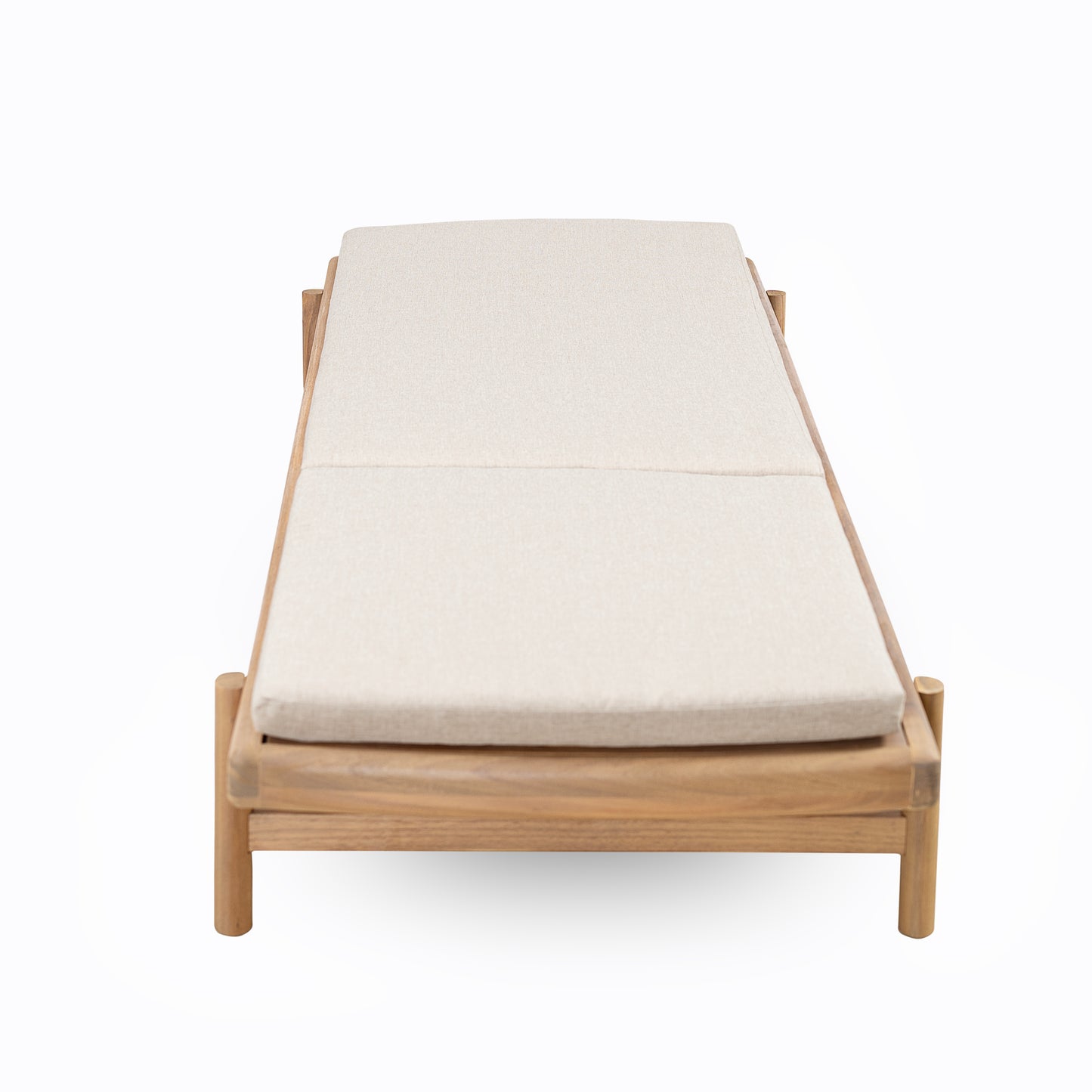 Mallorcar Acacia Wood Chaise Lounge With Cushion