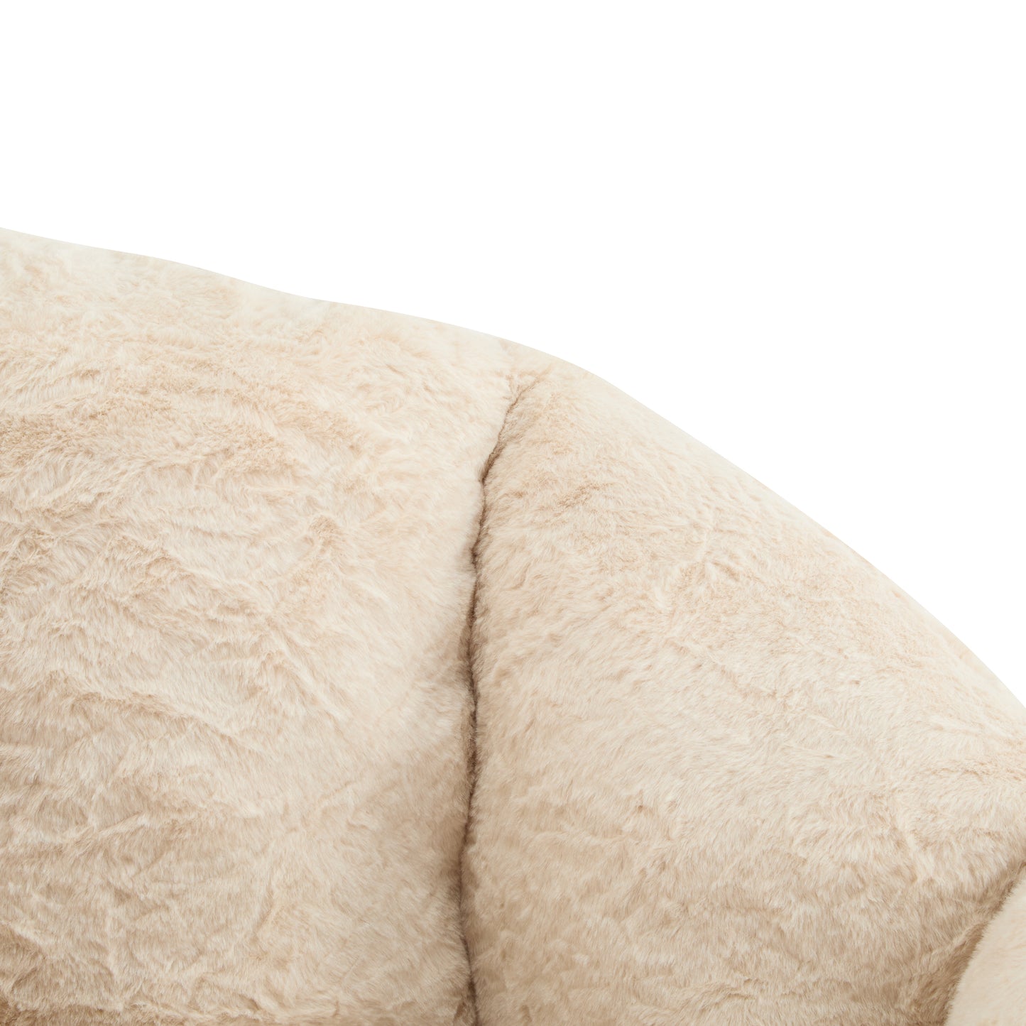 Albi Indoor Cozy Armchair-Style Bean Bag, Beige