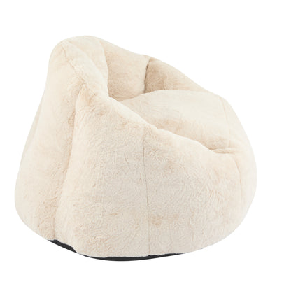 Albi Indoor Cozy Armchair-Style Bean Bag, Beige