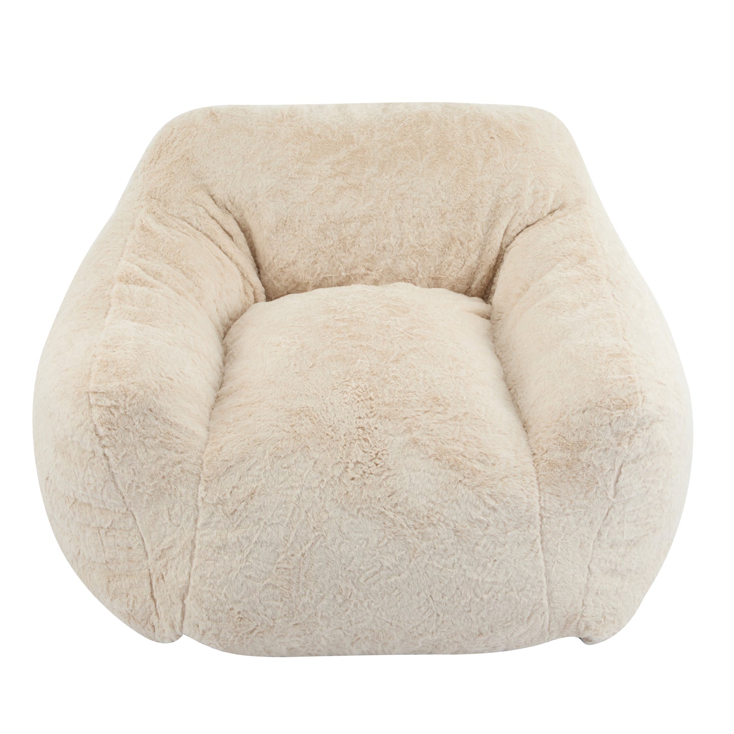 Auch Indoor Armchair Style Bean Bag, Beige