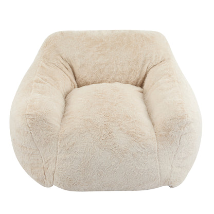 Auch Indoor Armchair Style Bean Bag, Beige