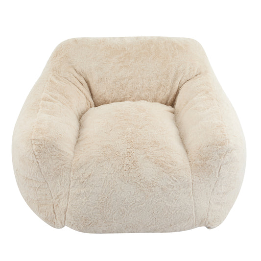 Auch Indoor Armchair Style Bean Bag, Beige