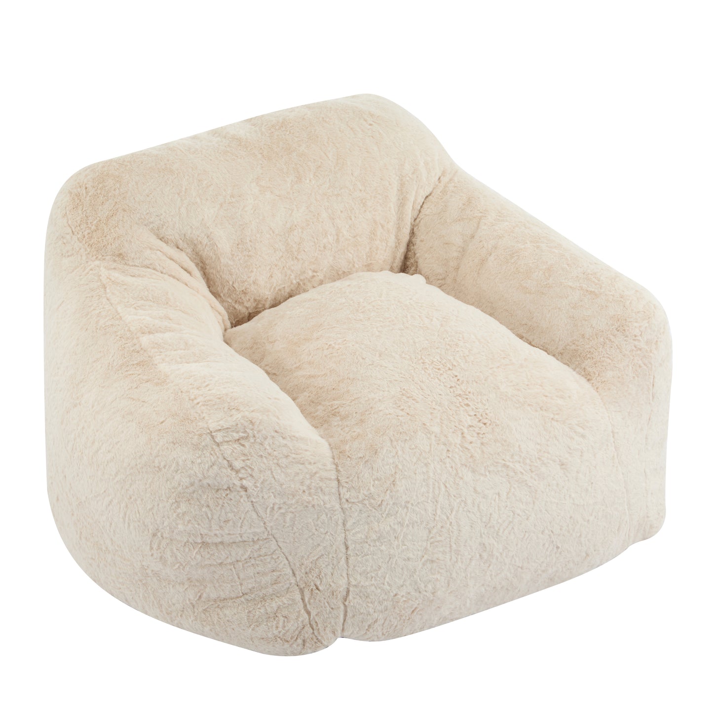 Auch Indoor Armchair Style Bean Bag, Beige