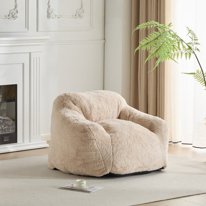 Auch Indoor Armchair Style Bean Bag, Beige