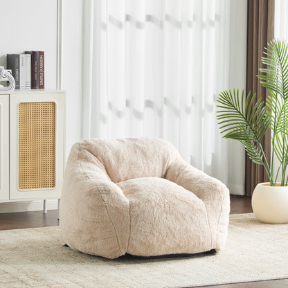 Auch Indoor Armchair Style Bean Bag, Beige