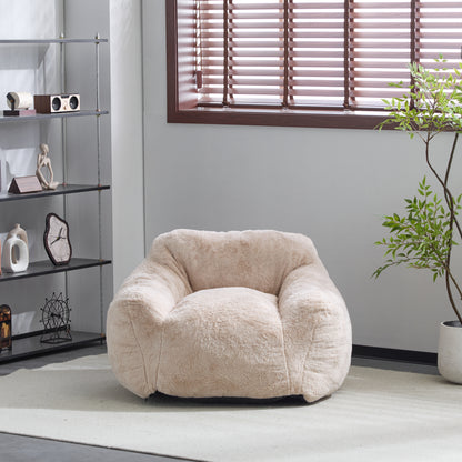 Auch Indoor Armchair Style Bean Bag, Beige