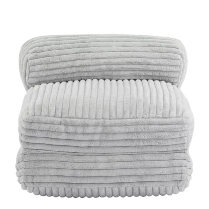 Latinao Indoor Foldbable Bean Bag Lounge chair, Light Gray