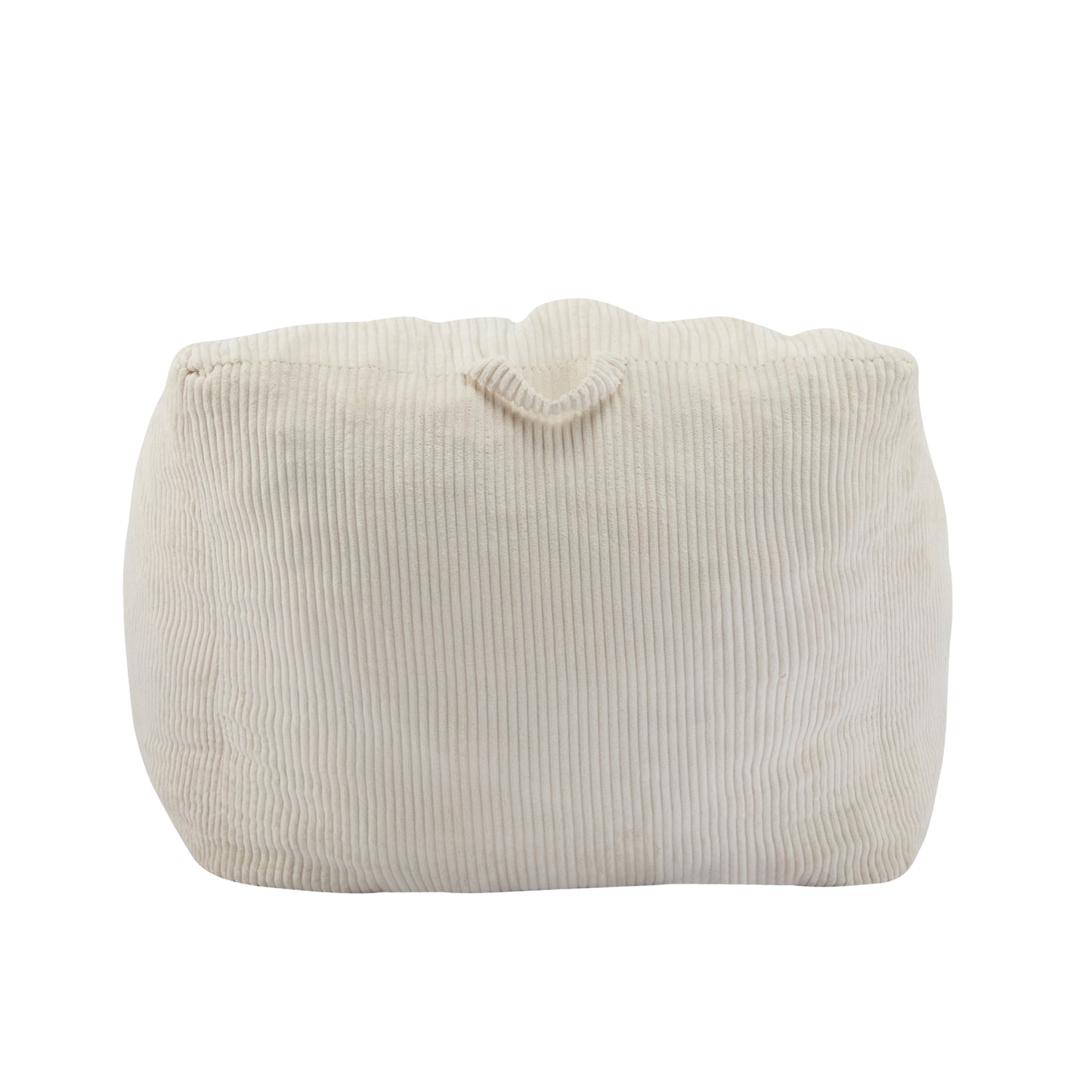 Olbia Indoor Bean Bag Chair, Beige Faux Fur