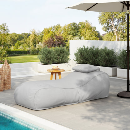 Lemoore Outdoor Bean Bag Lounge Chair,Sleek Ergonomic Design
