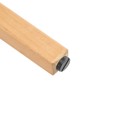 Tatti Indoor Wooden Counter stool, Wood Frame with Beige Upholstery, Set of 2