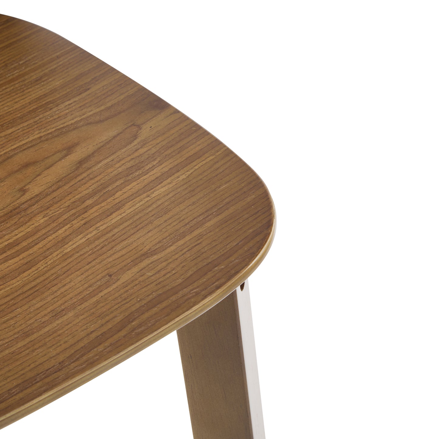 Pario Indoor Wooden Barstool, Walnut Finished, Set of 2